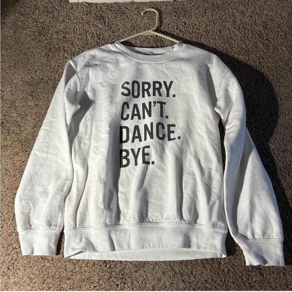 Gildan White Graphic Women's Sweater